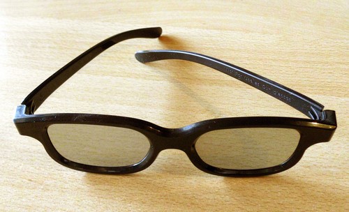 3D-Brille schwarz mit
